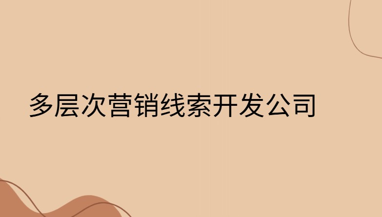多层次营销线索开发公司