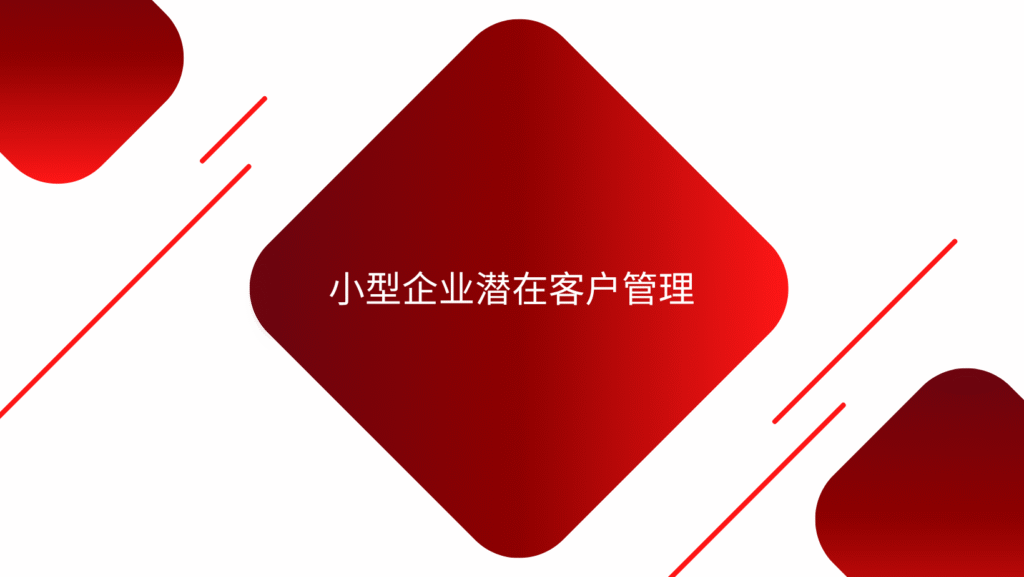 小型企业潜在客户管理