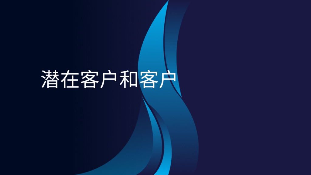 潜在客户和客户