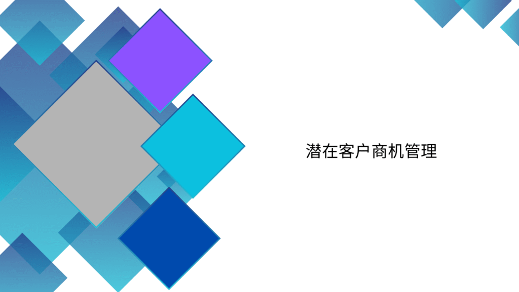 潜在客户商机管理