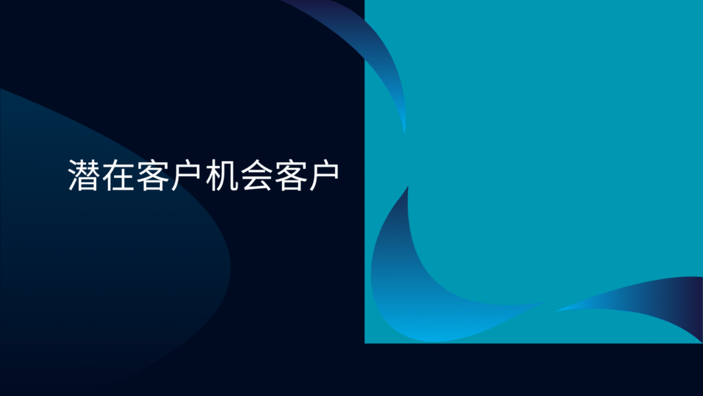 潜在客户机会客户